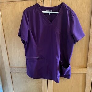Women's Purple V-Neck Top